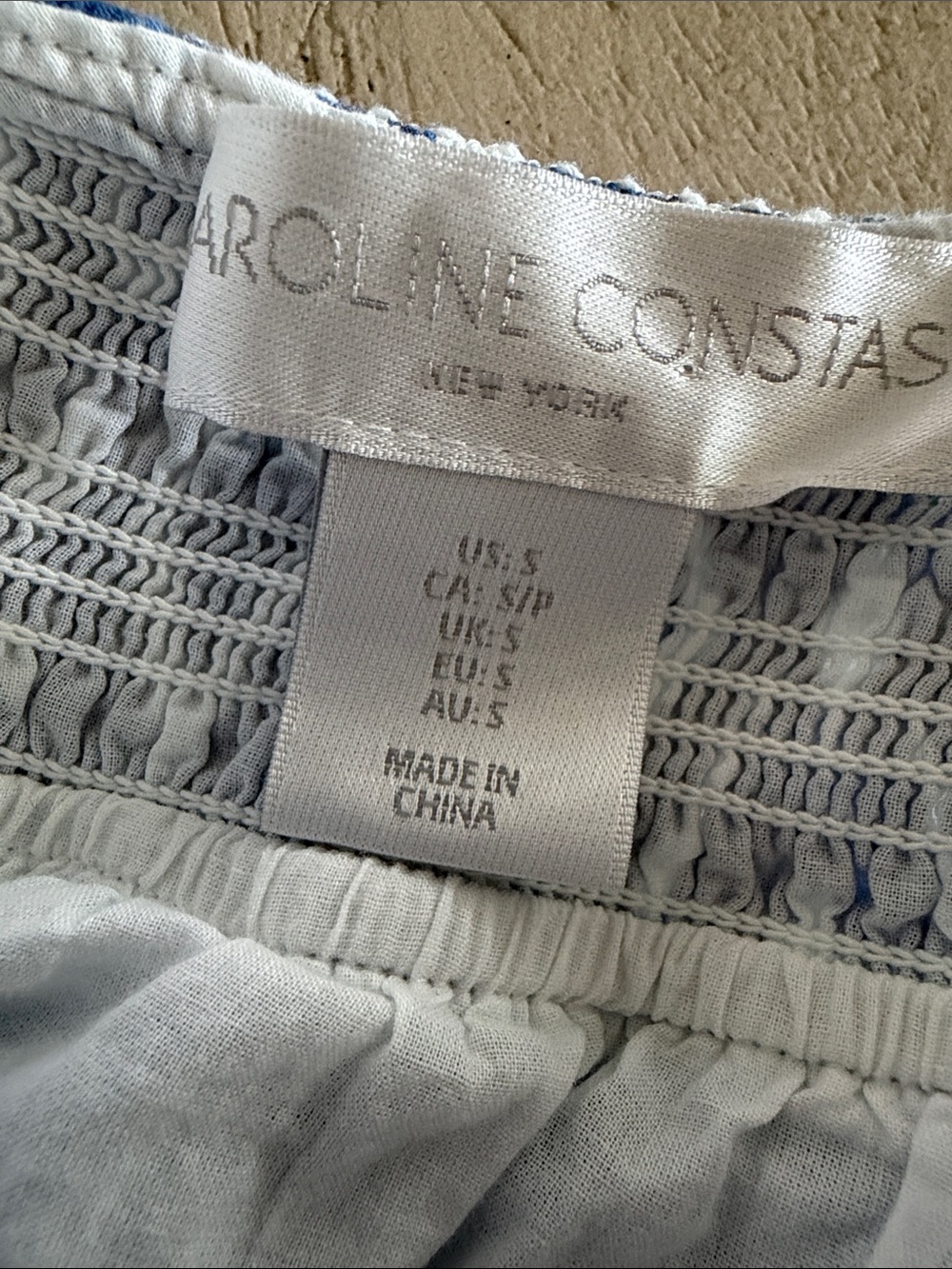 Caroline Constas Tiered Maxi Dress Women's Size Small Smocked Tribal Print - Picture 8 of 11